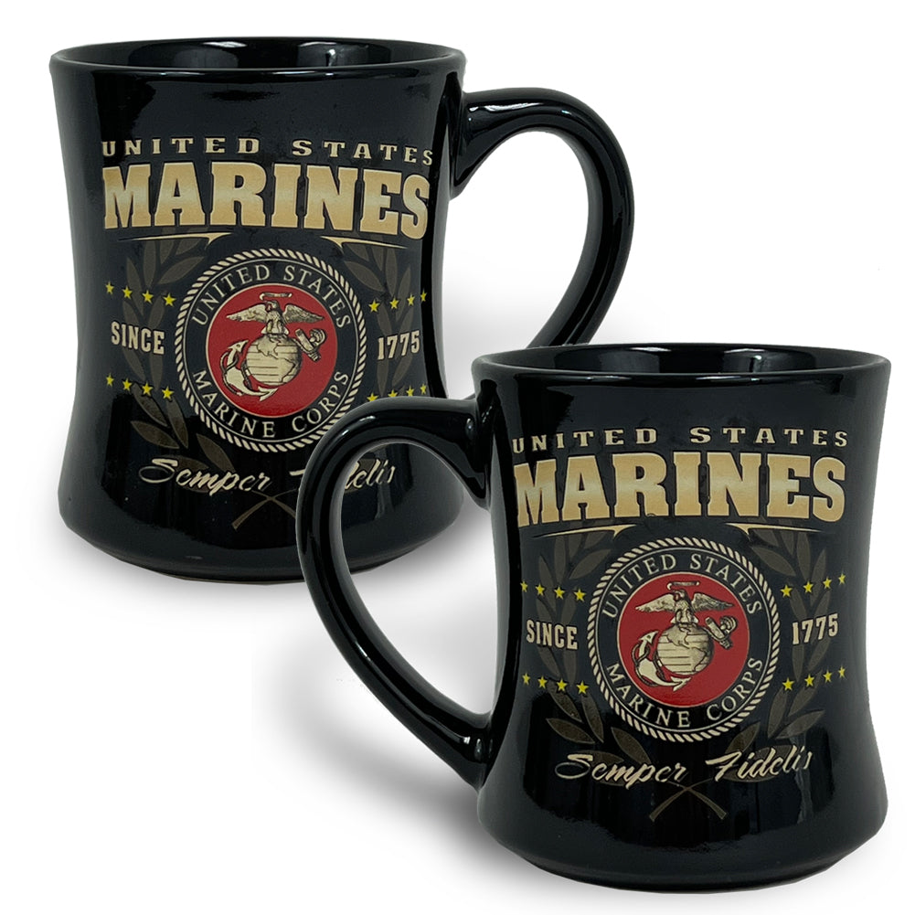 United States Marines Semper Fidelis Mug (Black)