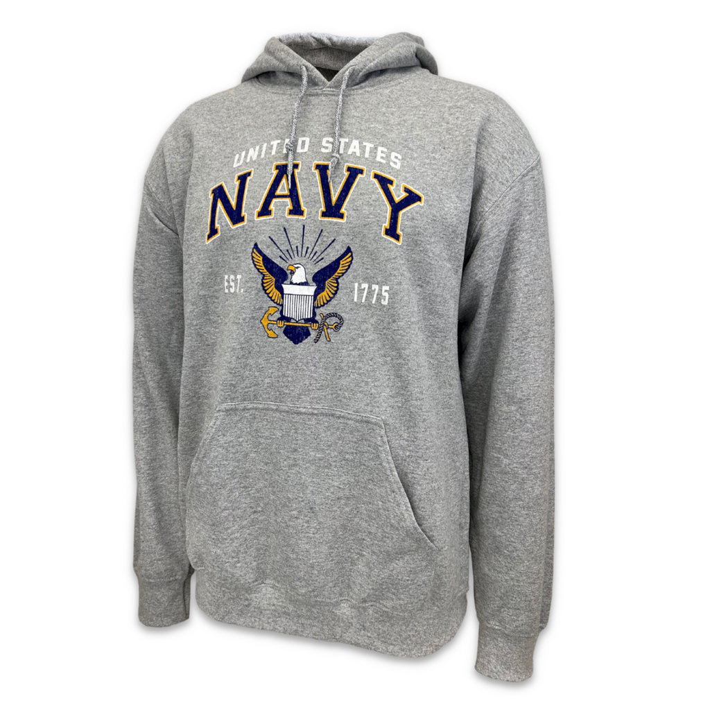 Navy Eagle Est. 1775 Hood (Grey)