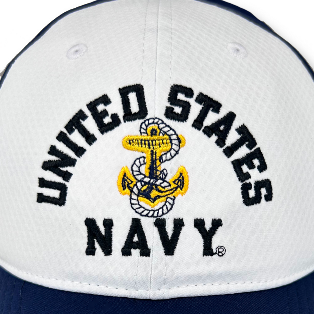 United States Navy Under Armour Zone Adjustable Hat (White)