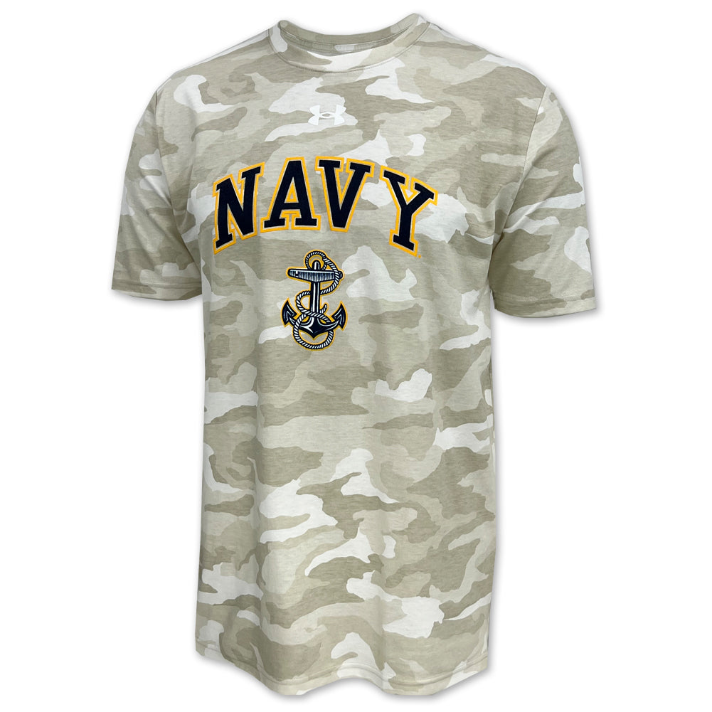Navy Under Armour Camo T-Shirt (Sand)