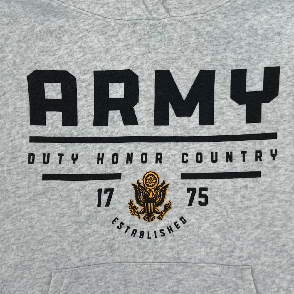 Army Ladies Under Armour Duty Honor Country All Day Fleece Hood (Silver Heather)