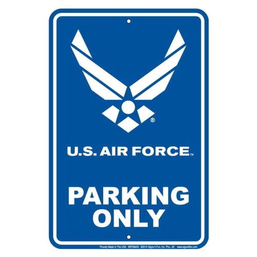 Air Force Wings Parking Only Sign