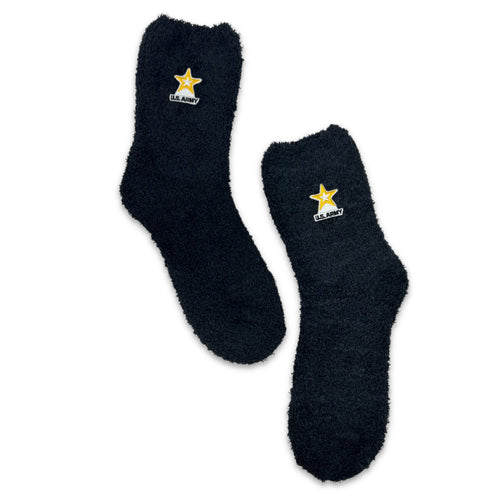 Army Star Ladies Cozy Socks (Black)
