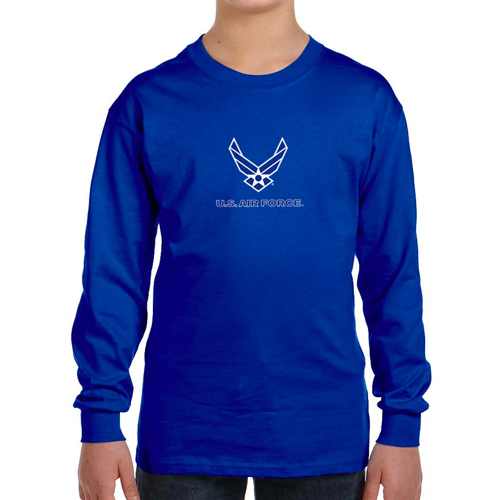 Air Force Youth Wings Logo Long Sleeve T-Shirt