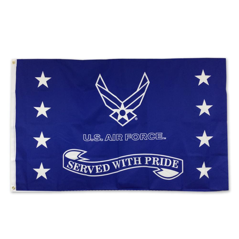AIR FORCE SERVED WITH PRIDE FLAG (3'X5') 1