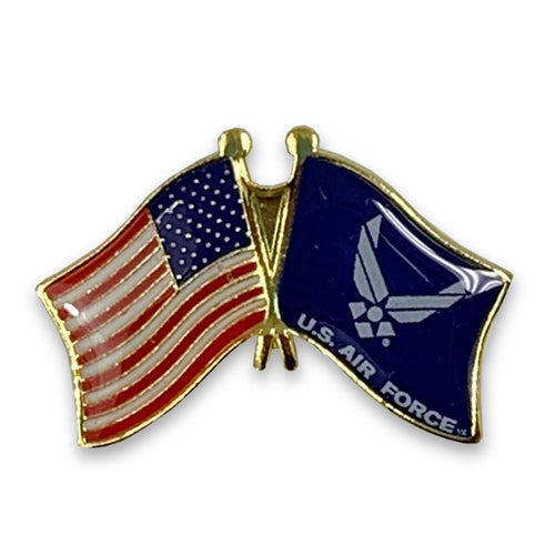 AIR FORCE USA FLAG LAPEL PIN