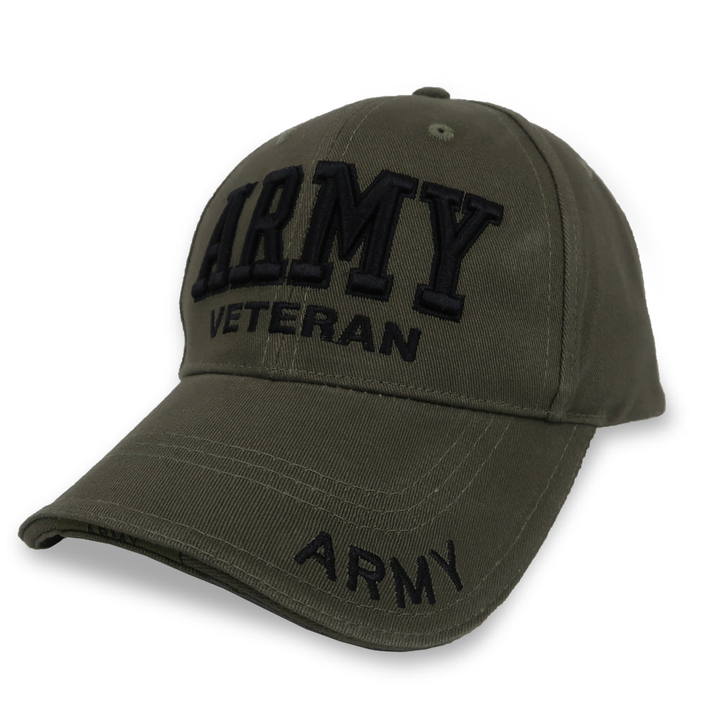 ARMY VETERAN LOW PROFILE HAT (OD GREEN) 2