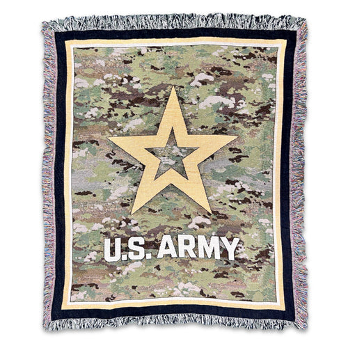 Army Knit Blanket (Black)