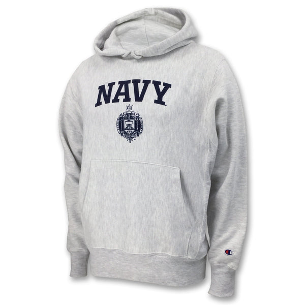 USNA Issue Champion Reverse Weave Hood (Ash)