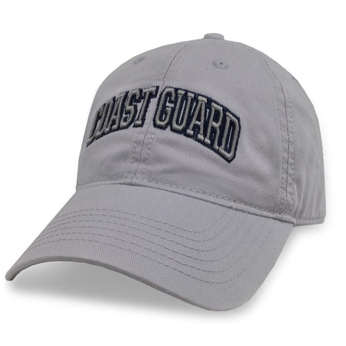 COAST GUARD ARCH LOW PROFILE HAT (SILVER)