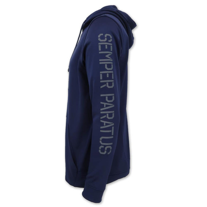 COAST GUARD UNDER ARMOUR SEMPER PARATUS ARMOUR FLEECE HOOD (NAVY)