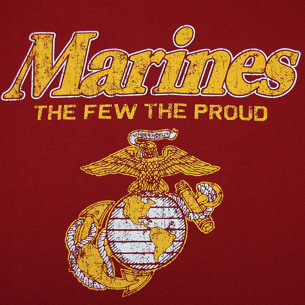 MARINES THE FEW THE PROUD FADED T (CARDINAL) 1
