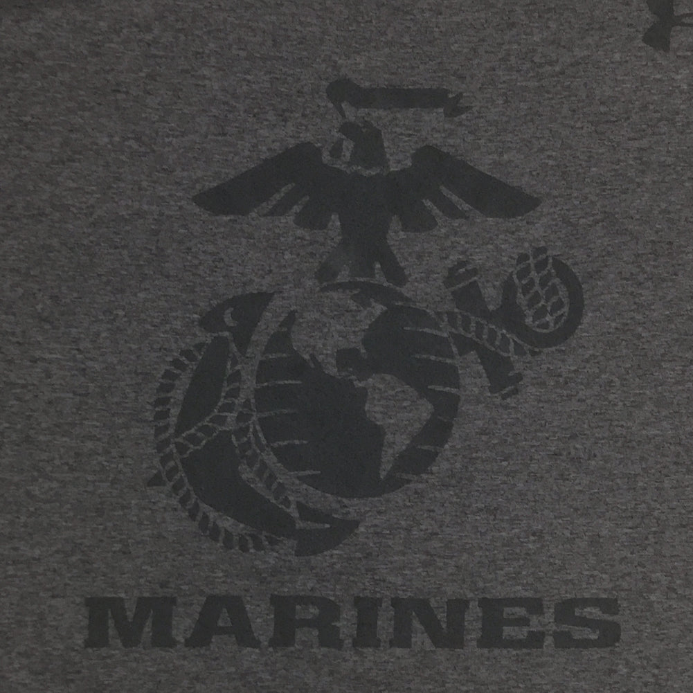 MARINES UNDER ARMOUR OORAH TECH T-SHIRT (CHARCOAL) 4