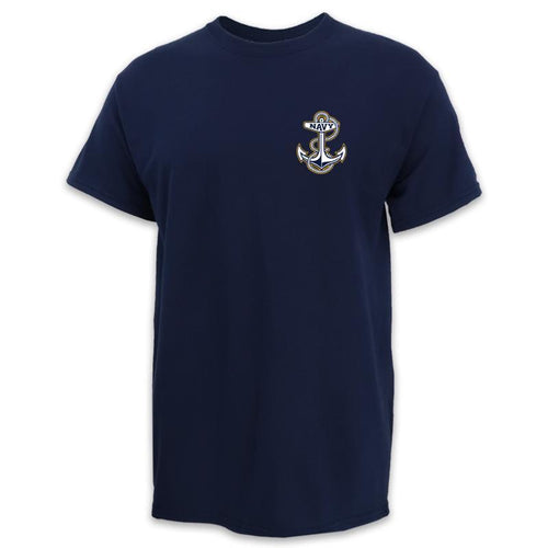Navy Anchor Logo T-Shirt