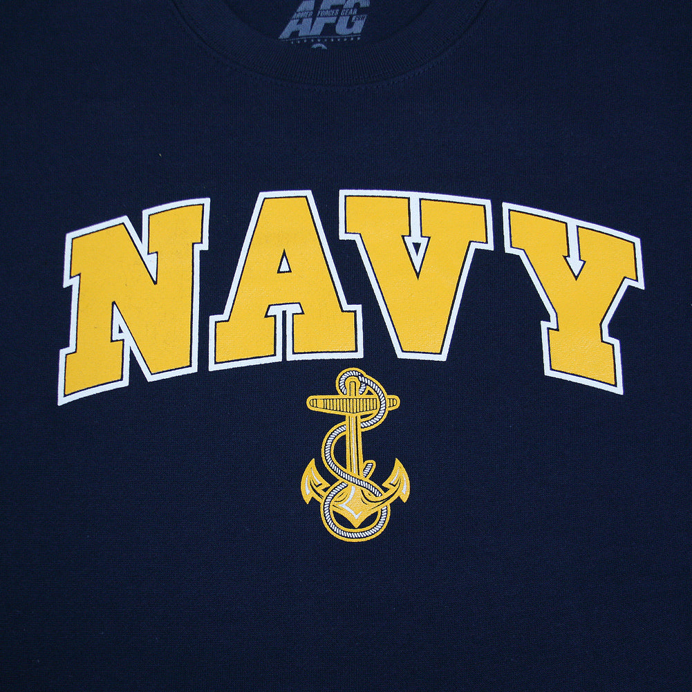 Navy Arch Anchor Crewneck (Navy)