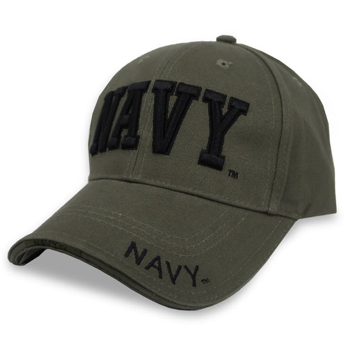 NAVY DELUXE LOW PROFILE HAT (OD GREEN) 2