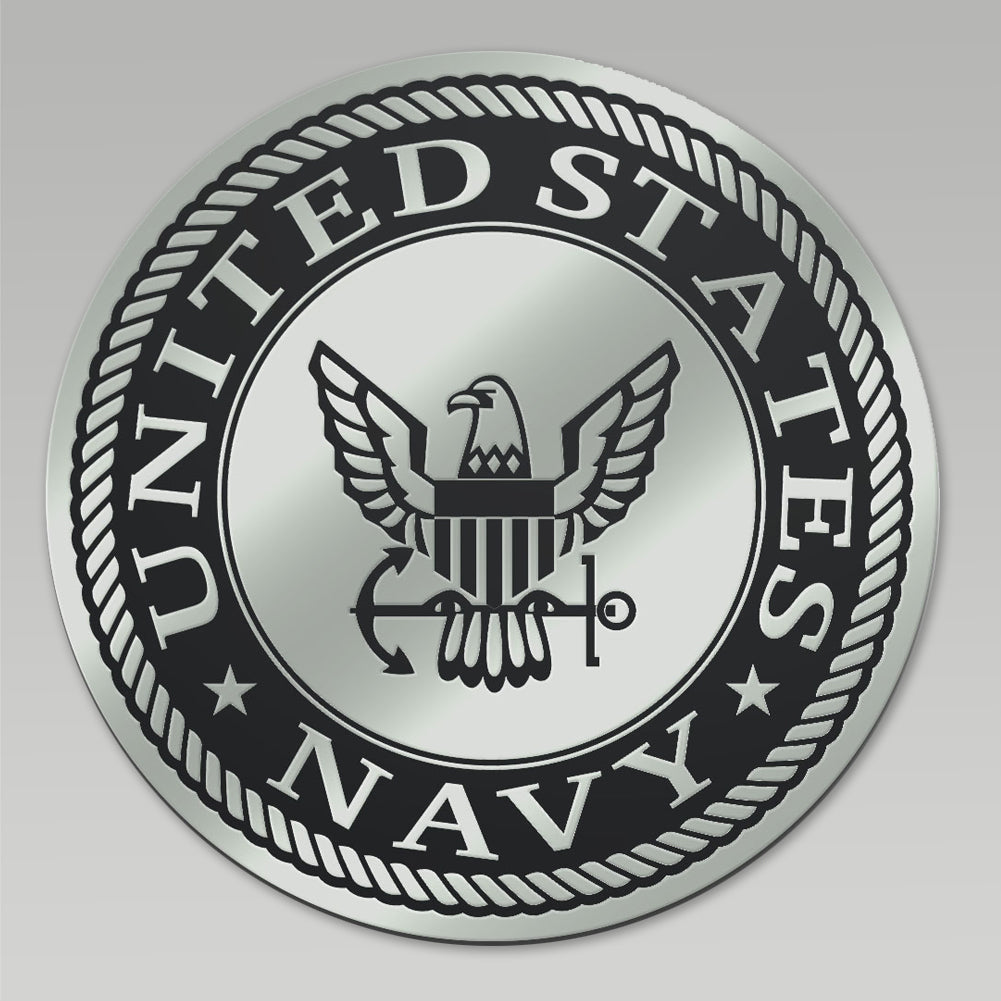 NAVY EAGLE CHROME EMBLEM 3