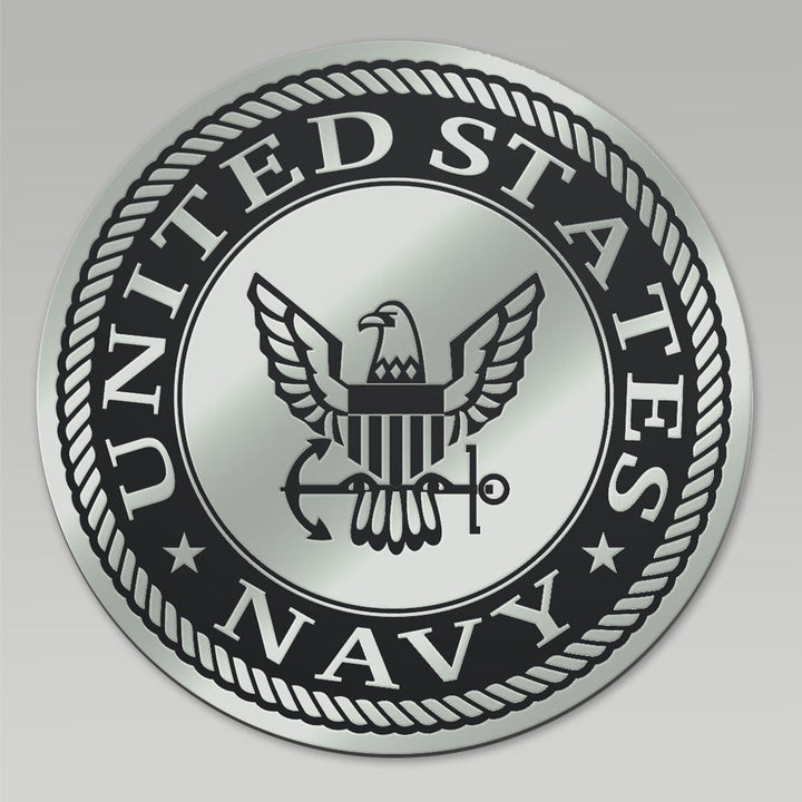 NAVY EAGLE CHROME EMBLEM 3