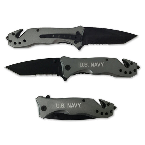 Navy Lock Back Knife (Grey)