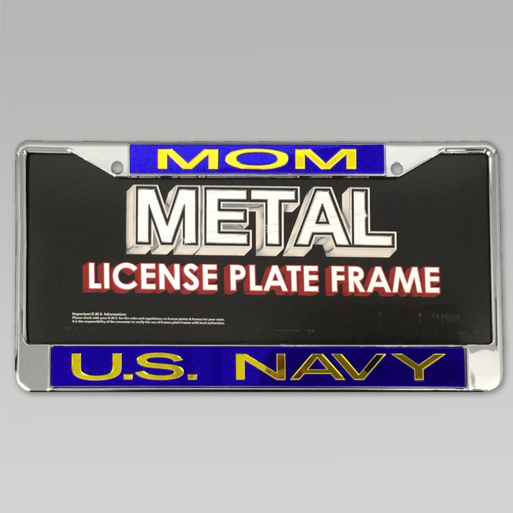 NAVY MOM LICENSE PLATE FRAME 1