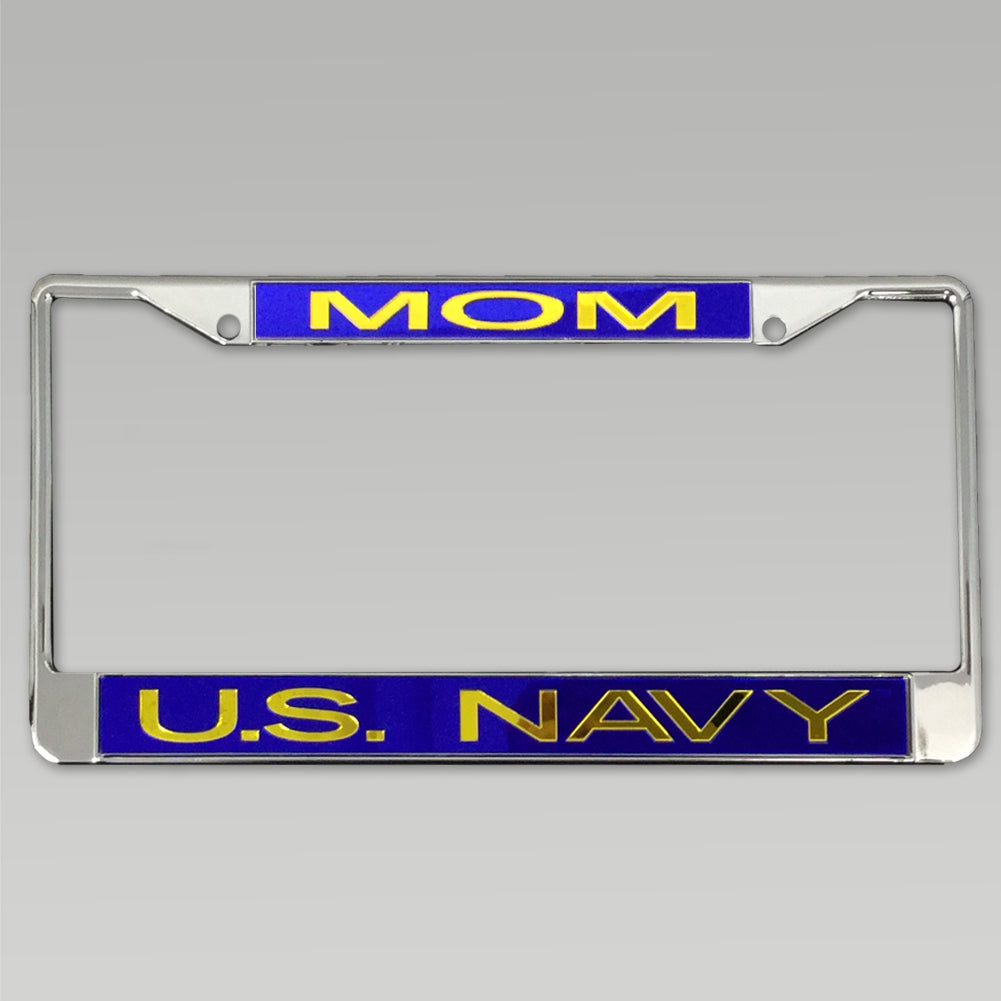 NAVY MOM LICENSE PLATE FRAME