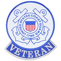 U.S. Coast Guard Veteran Lapel Pin