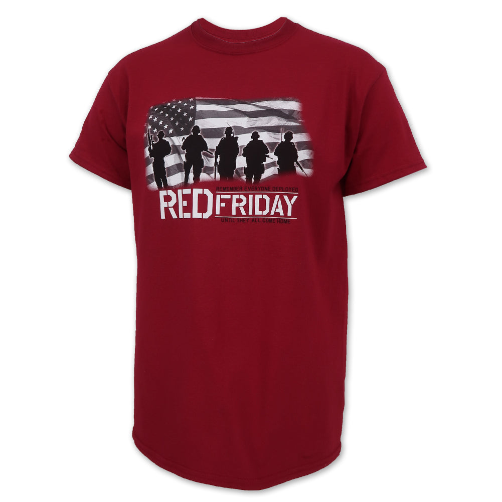 AFG Red Friday USA Flag T-Shirt (Cardinal), 2XL