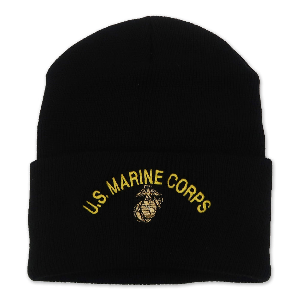 U.S MARINE CORPS EGA WATCH CAP (BLACK) 1