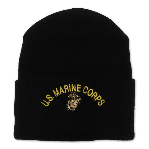 U.S MARINE CORPS EGA WATCH CAP (BLACK) 1