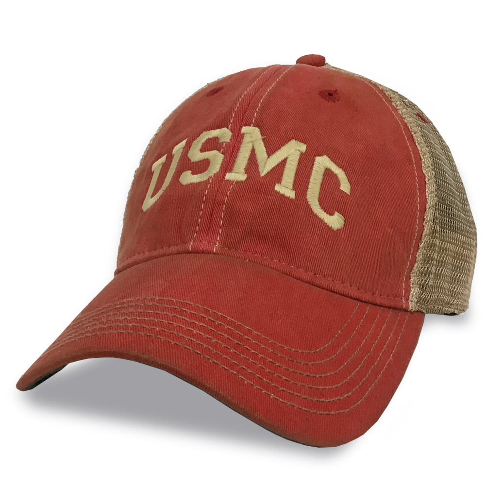 USMC ARCH TRUCKER HAT 3