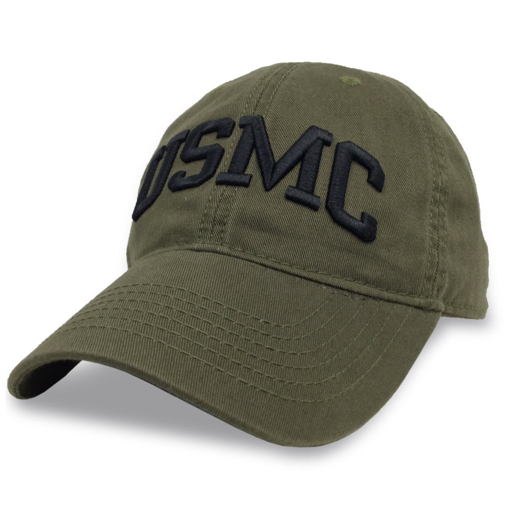 USMC ARCH TWILL HAT (OLIVE) 4