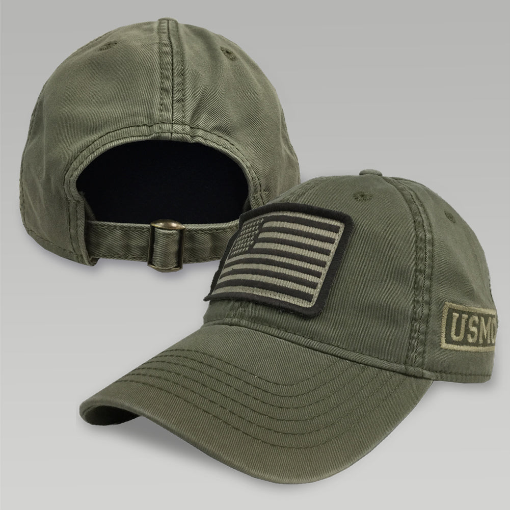 USMC PATCH FLAG HAT (MOSS) 4